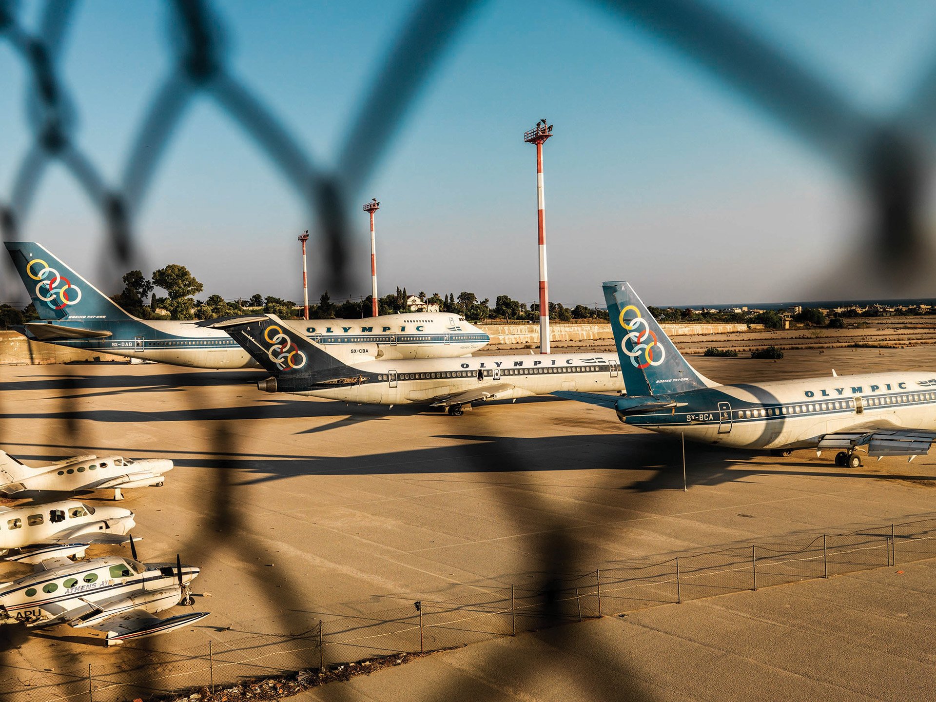 One of Rania's favourite routes is driving around the old airport at sunset. It is a quiet, almost like a countryside road with the old Olympic airplanes still there.