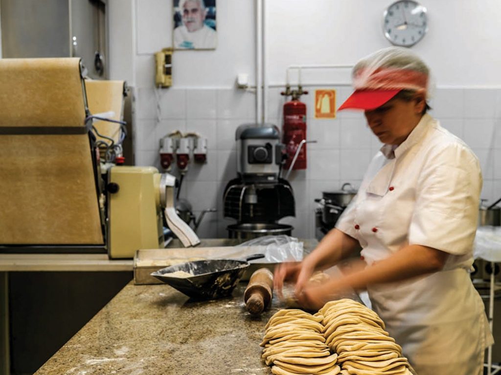 Tasos serves the best cheese pies in Glyfada.