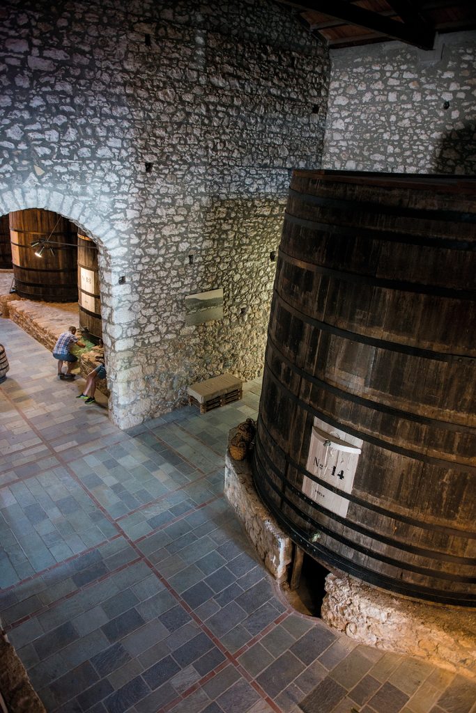 Visiting the Samos Wine Museum.