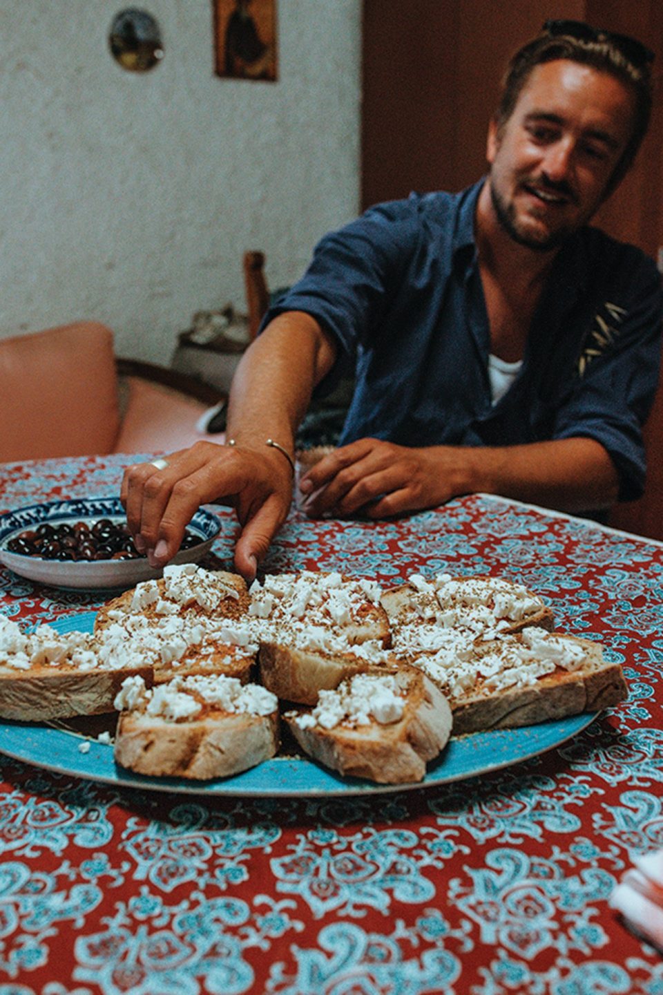 Homemade local meze.