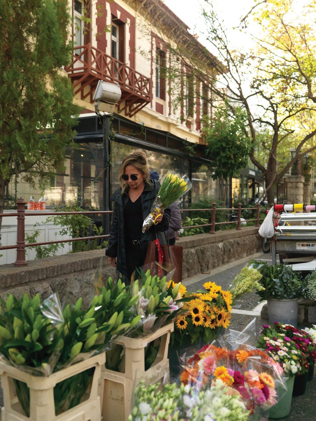 A stop at the local street florist